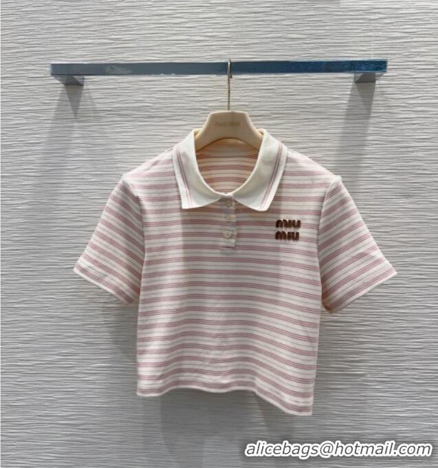 Modern Discount Miu Miu Polo Shirt and Skirt Set MM042275 Pink 2026