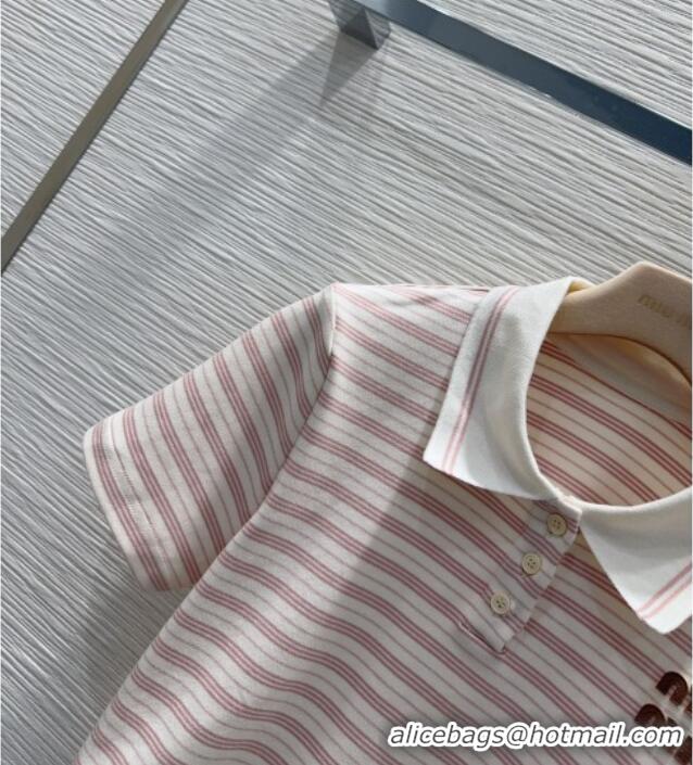 Modern Discount Miu Miu Polo Shirt and Skirt Set MM042275 Pink 2026
