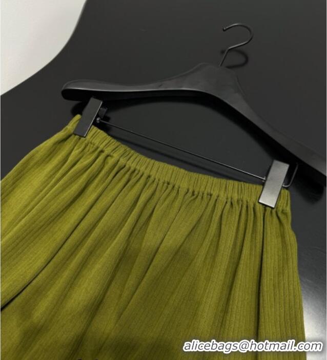 Super Quality Miu Miu Mini Skirt MM0420024 Green 2026