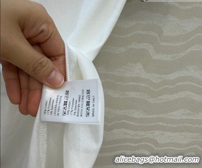 Buy Inexpensive Miu Miu Cotton T-Shirt MM042325 White 2026