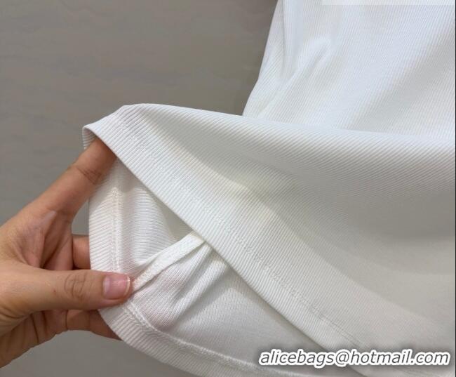Buy Inexpensive Miu Miu Cotton T-Shirt MM042325 White 2026