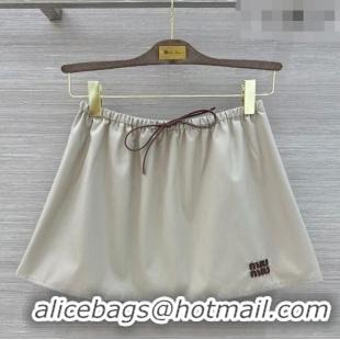 Good Product Miu Miu Cotton Skirt MM042319 Grey 2026