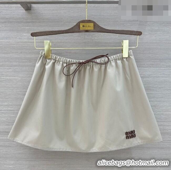 Good Product Miu Miu Cotton Skirt MM042319 Grey 2026