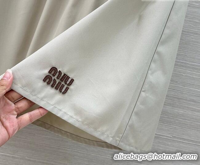 Good Product Miu Miu Cotton Skirt MM042319 Grey 2026