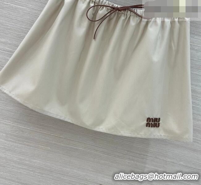 Good Product Miu Miu Cotton Skirt MM042319 Grey 2026