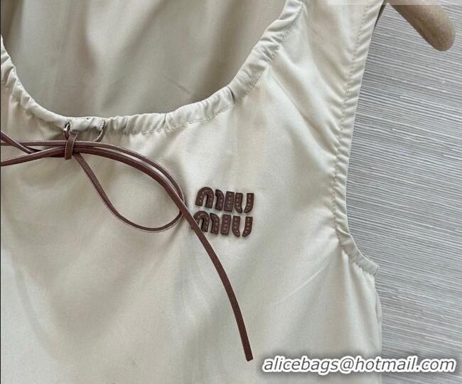 Reasonable Price Miu Miu Cotton Vest MM042319 Grey 2026