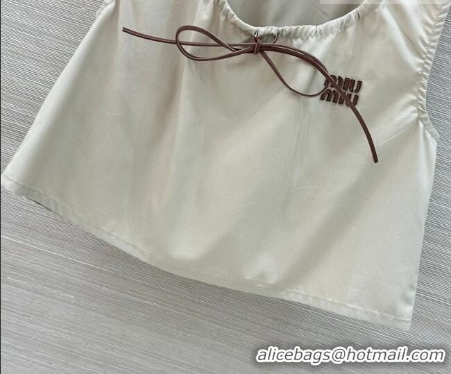 Reasonable Price Miu Miu Cotton Vest MM042319 Grey 2026