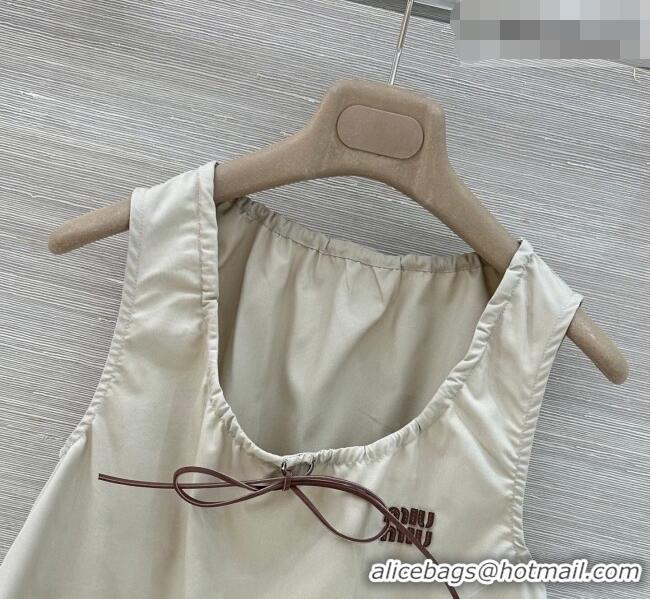 Reasonable Price Miu Miu Cotton Vest MM042319 Grey 2026