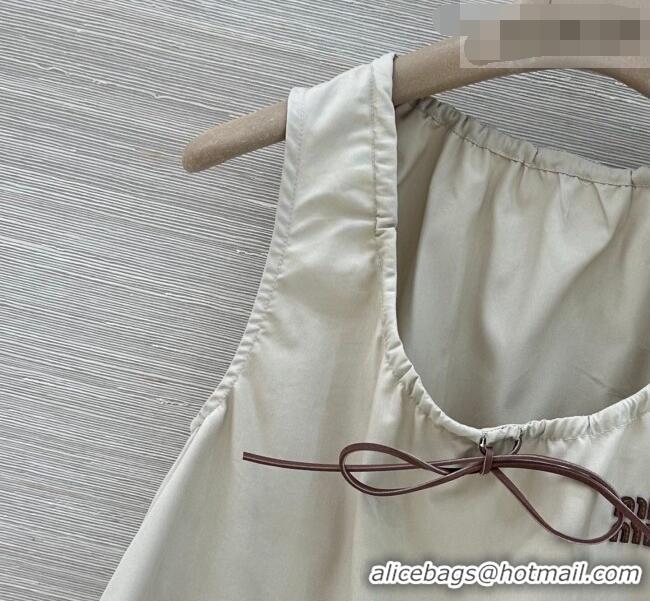 Reasonable Price Miu Miu Cotton Vest MM042319 Grey 2026