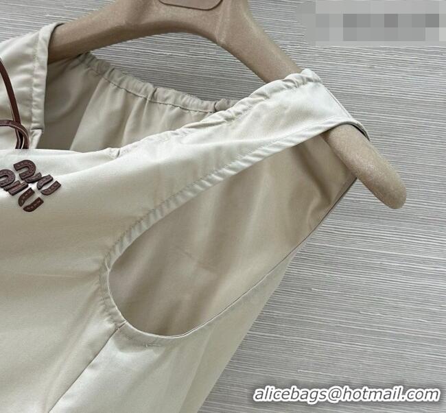 Reasonable Price Miu Miu Cotton Vest MM042319 Grey 2026