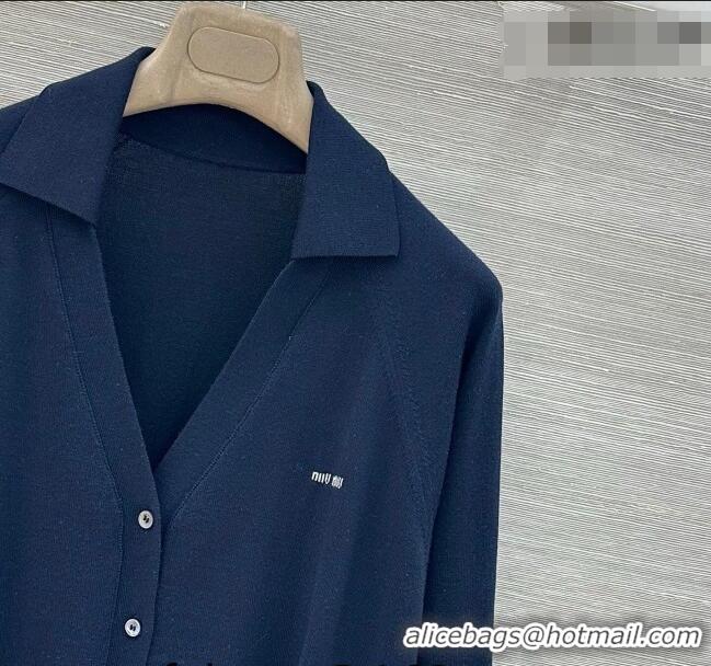 Hot Sell Cheap Miu Miu Wool Cardigan MM042333 Blue 2026