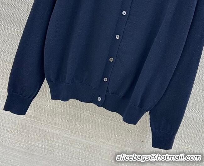 Hot Sell Cheap Miu Miu Wool Cardigan MM042333 Blue 2026