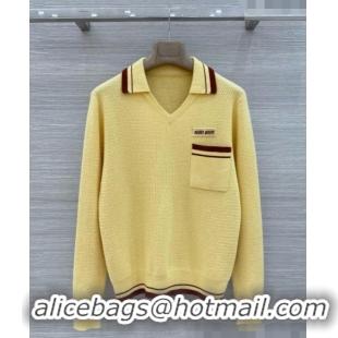 Top Grade Miu Miu Cashmere Sweater M081206 Yellow 2026