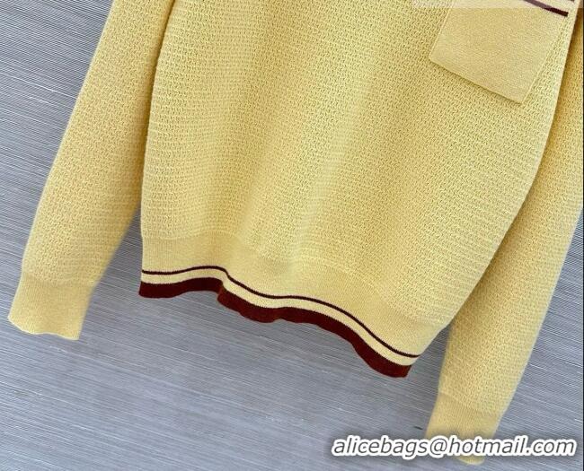 Top Grade Miu Miu Cashmere Sweater M081206 Yellow 2026