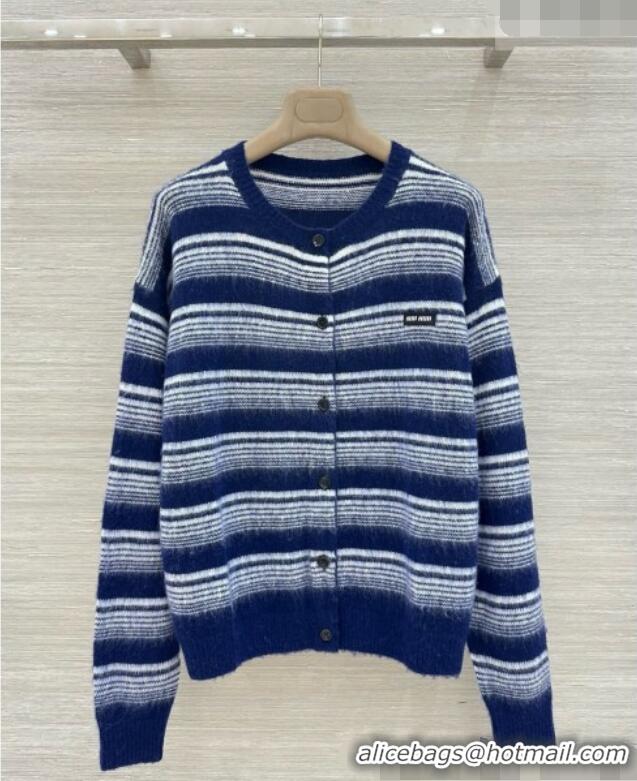 Well Crafted Miu Miu Cashmere Cardigan M081218 Blue 2026