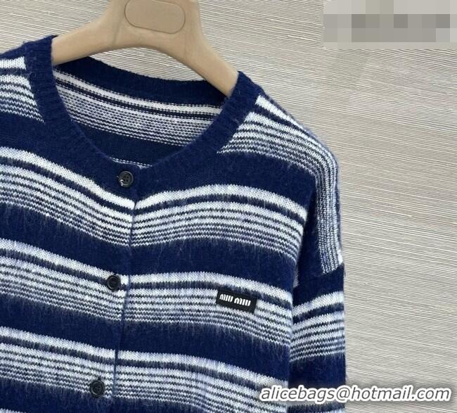 Well Crafted Miu Miu Cashmere Cardigan M081218 Blue 2026
