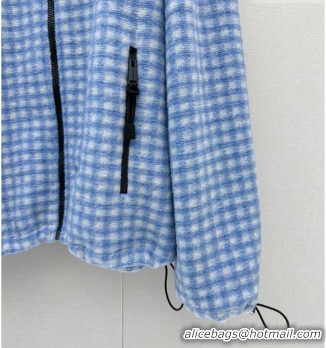 ​Top Grade Miu Miu Fleece Jacket M081244 Blue 2026