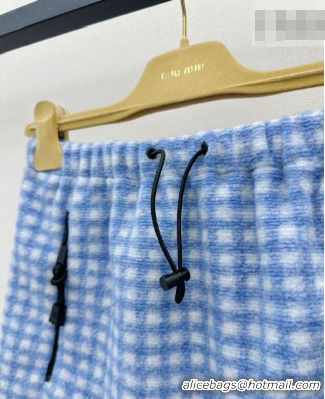 ​Buy Promotional Miu Miu Fleece Skirt M081245 Blue 2026