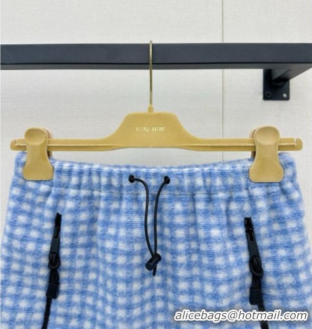 ​Buy Promotional Miu Miu Fleece Skirt M081245 Blue 2026