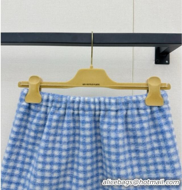 ​Buy Promotional Miu Miu Fleece Skirt M081245 Blue 2026
