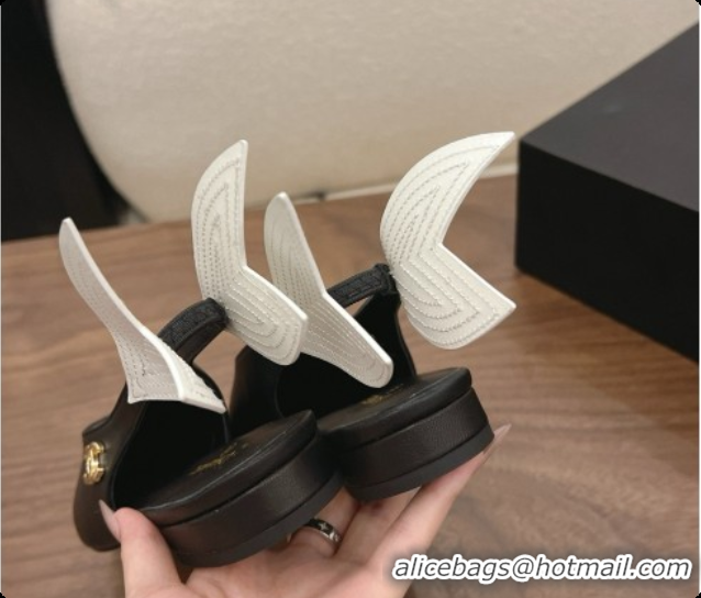 Perfect Chanel Lambskin Slingbacks Flat CH072863 Black 2026