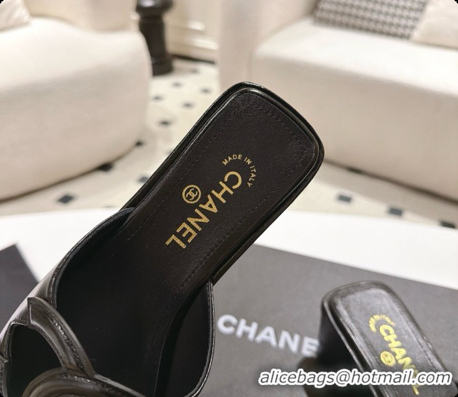 Grade Quality Chanel Lambskin Slide Sandals G47401 Black 2026 