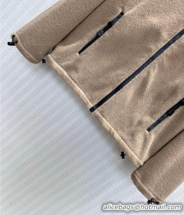 ​Buy Inexpensive Miu Miu Fleece Jacket M081325 Beige 2026
