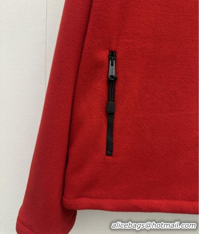 Buy Discount Miu Miu Fleece Top M081326 Red 2026