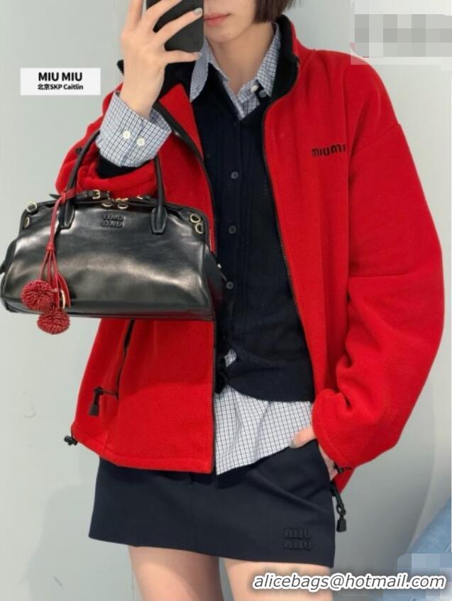 Good Cheap Miu Miu Fleece Jacket M081327 Red 2026