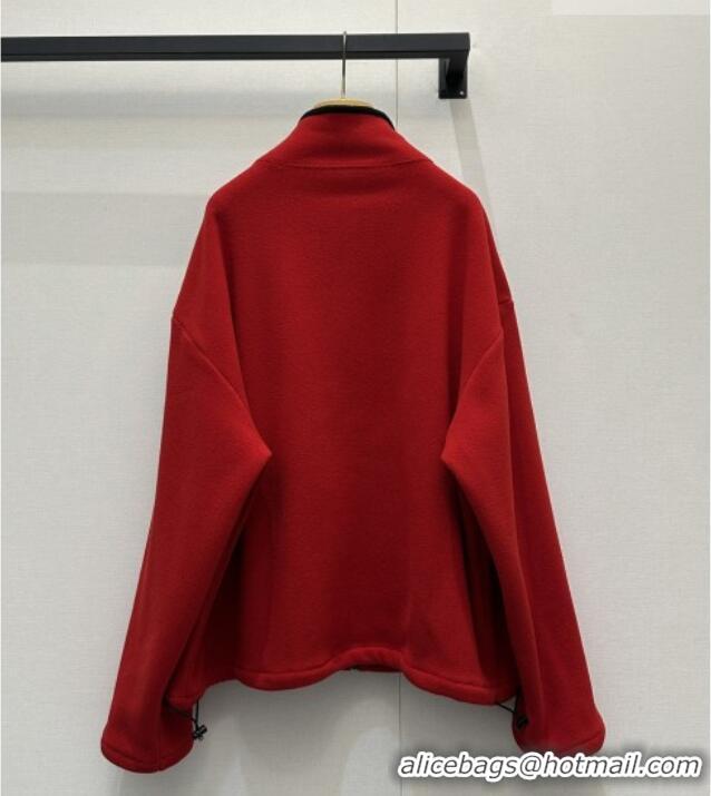 Good Cheap Miu Miu Fleece Jacket M081327 Red 2026