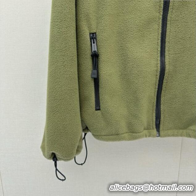 Top Grade Miu Miu Fleece Jacket M081329 Green 2026