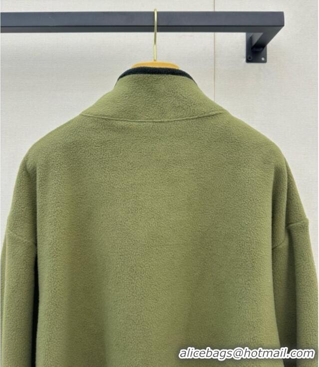 Top Grade Miu Miu Fleece Jacket M081329 Green 2026