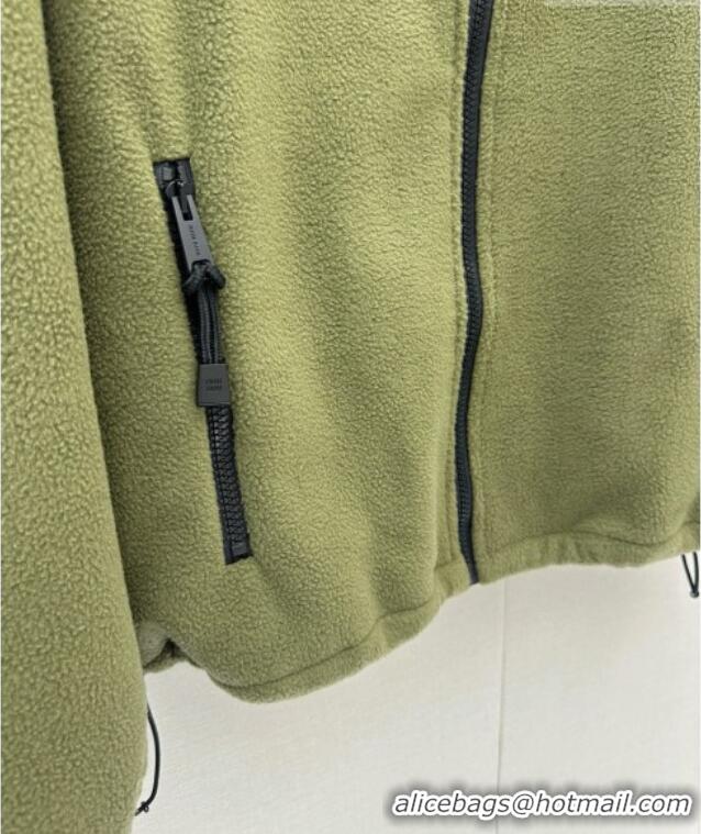 Top Grade Miu Miu Fleece Jacket M081329 Green 2026