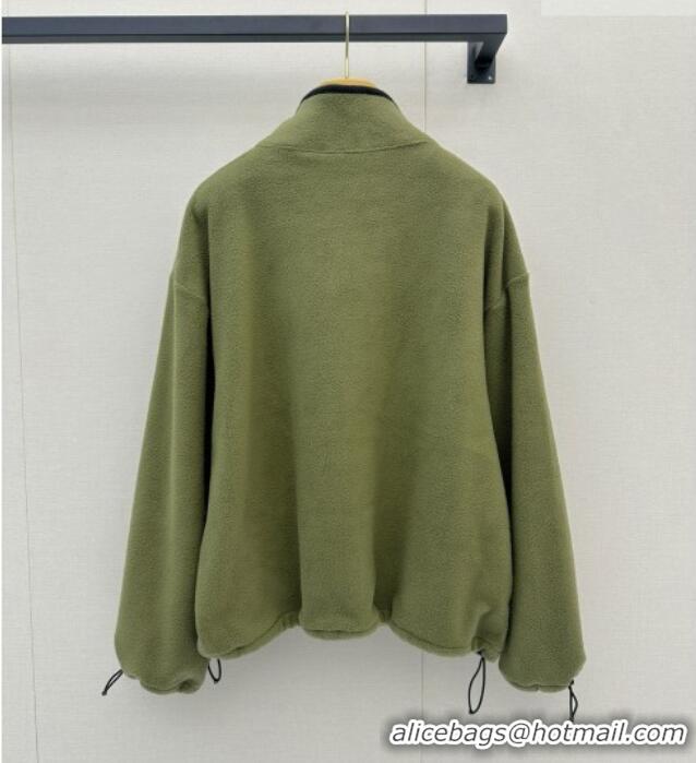 Top Grade Miu Miu Fleece Jacket M081329 Green 2026