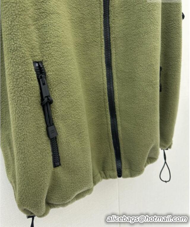 Unique Style Discount Miu Miu Fleece Vest M081330 Green 2026
