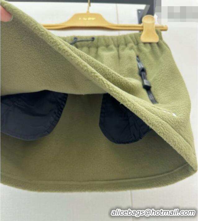 Reasonable Price Miu Miu Fleece Skirt M081331 Green 2026