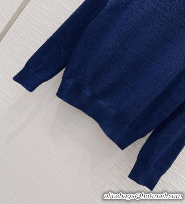 Most Popular Miu Miu Knit Sweater M081334 Blue 2026