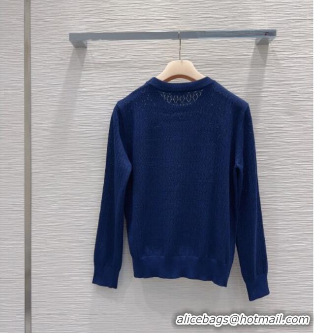 Most Popular Miu Miu Knit Sweater M081334 Blue 2026