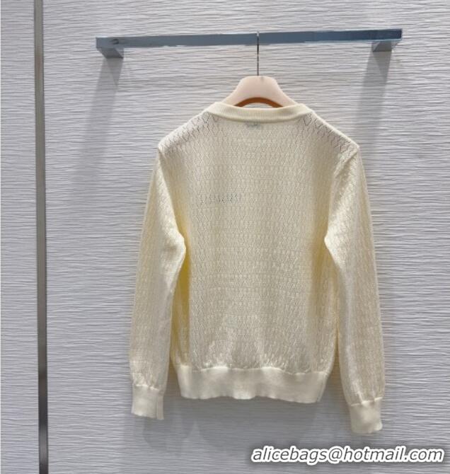 Unique Discount Miu Miu Knit Sweater M081335 Beige 2026