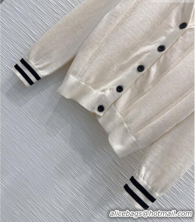 Fashion Discount Miu Miu Knit Cardigan M081336 Beige 2026