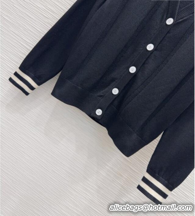 New Design Miu Miu Knit Cardigan M081337 Black 2026