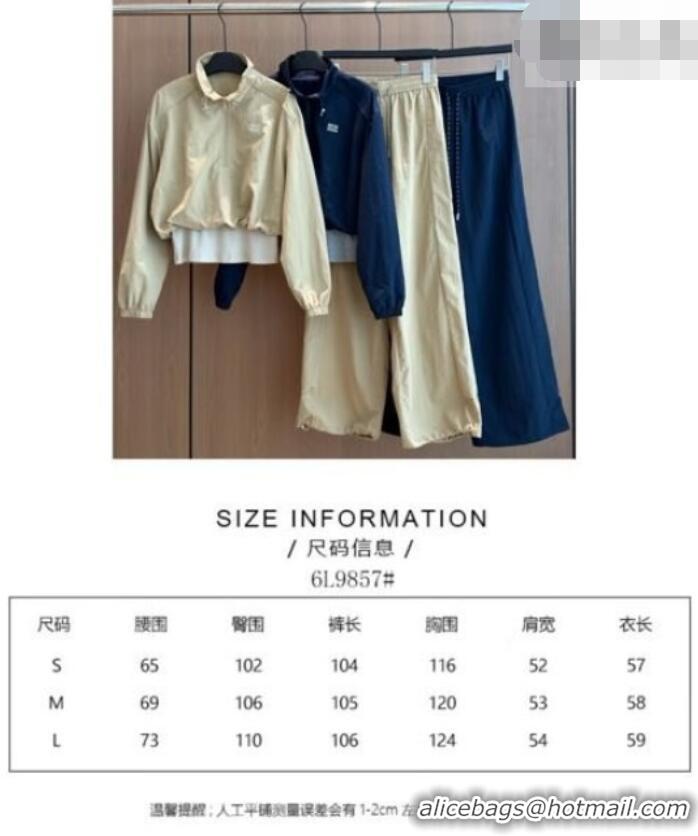 Good Taste Miu Miu Top & Pants M081338 Beige 2026