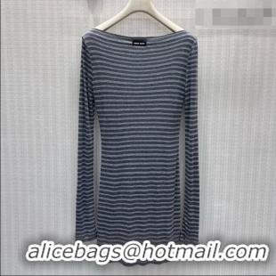 ​Best Grade Miu Miu Silk Dress M081442 Grey 2026