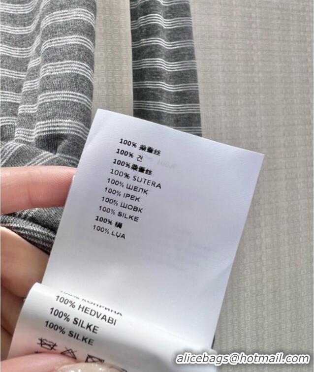 ​Best Grade Miu Miu Silk Dress M081442 Grey 2026