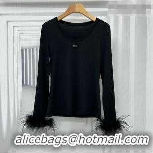 Reasonable Price Discount Miu Miu Top M081443 Black 2026