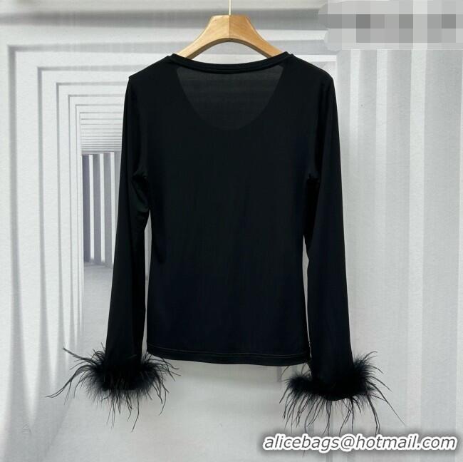Reasonable Price Discount Miu Miu Top M081443 Black 2026