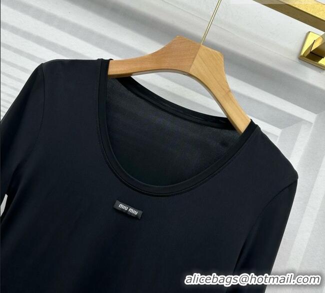 Reasonable Price Discount Miu Miu Top M081443 Black 2026
