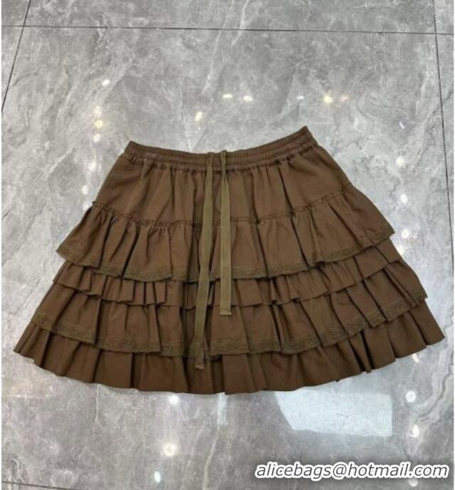 Lowest Price Miu Miu Cotton Skirt M081444 2026