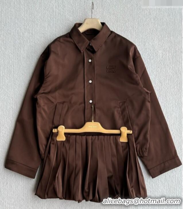 Stylish Discount Miu Miu Miniskirt M081447 Brown 2026