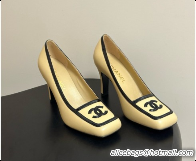 Good Looking Chanel Lambskin & Patent Calfskin Pump G47518 Beige 2026